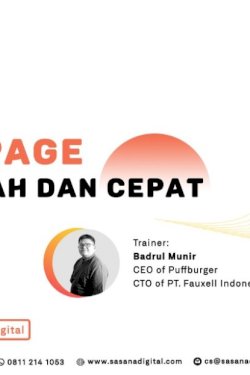 PAID WORKSHOP: Membuat Landing Page dengan Mudah dan Cepat